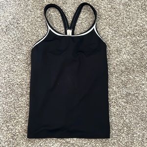 Black swim tank